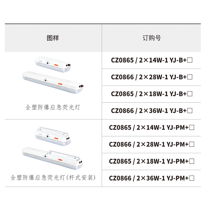 CZ0865-66全塑防爆荧光灯