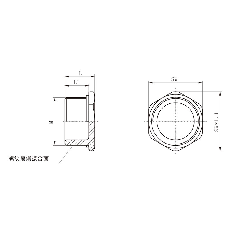 CZ1725-3A金属空塞堵头 