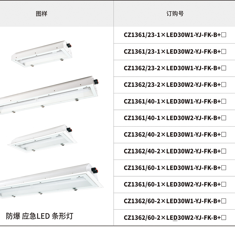 CZ1361-1362-LED防爆应急条形灯