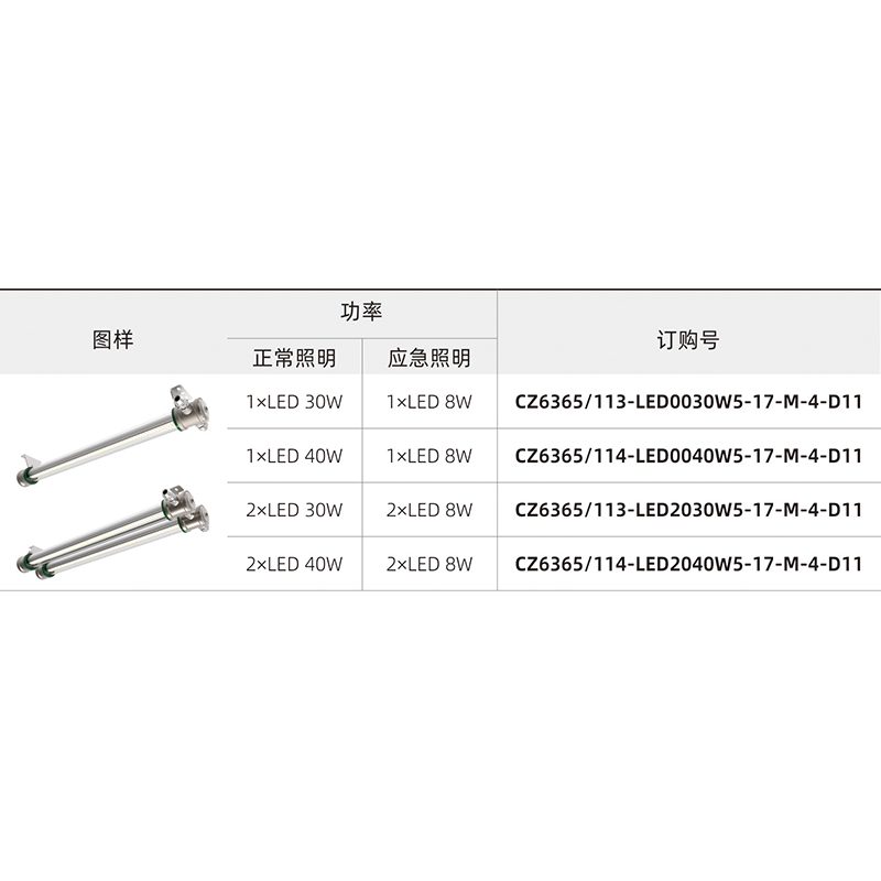 CZ6365 防爆（应急）LED管形灯